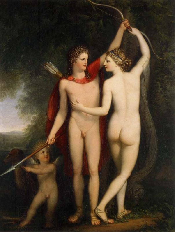 Jonas Akerstrom Venus,Adonis and Amor oil painting picture
